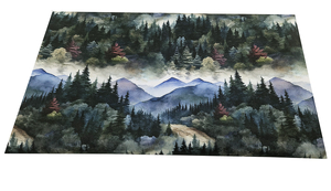 Waterproof fabric - Forest and mountains 