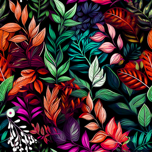 Colorfull leaves - digital print     