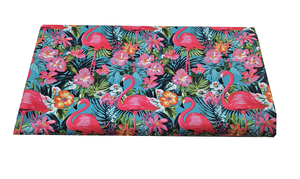 Waterproof fabric - Hawaiian flamingos