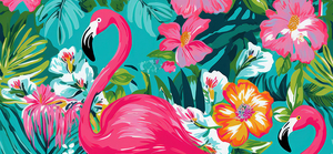 Taśma nośna - hawajskie flamingi - 20mm