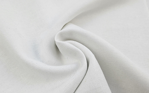 Viscose-linen fabric  - white