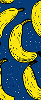 Taśma nośna - banany żółte 20mm   