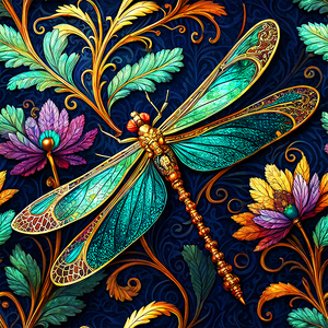 Tissu imperméable - dragonfly 