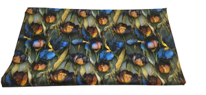 Tissu imperméable - magical flowers - tullips in gold