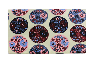 Fleurs en cercles  beige (1)