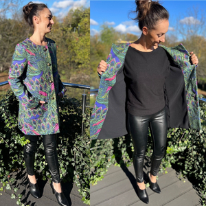 Nadja Coat - wykrój PAPIEROWY na damski płaszcz  - rozm. XS - XXL