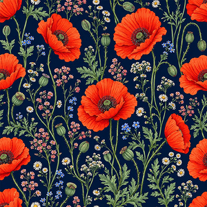 Poppy - lycra na stroje taneczne i kąpielowe  