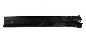 Waterproof zipper - 18 cm - black 