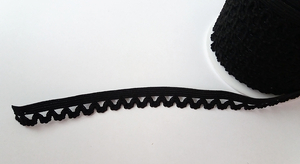 Black rubber lace 