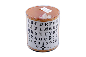 Stamps for decorating clothing - letters