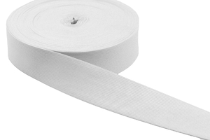 Gomme tricotée 40mm blanc