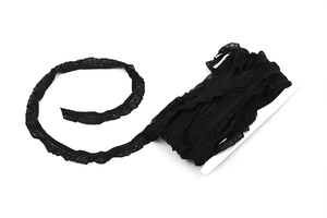 Elastic lace band - black