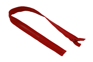 Reißverschluss - teilbar - 70 cm - rot
