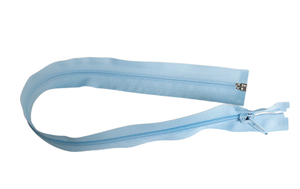 Spiral zipper - split - 45 cm - blue 