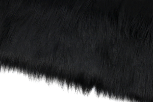 Artificial black fur 