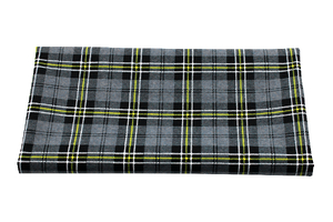 Flannel - gray-yellow checkered pattern 