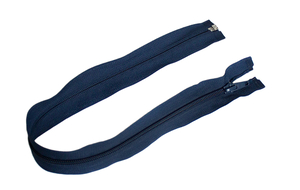 Spiral zipper - split - 45 cm - navy blue 