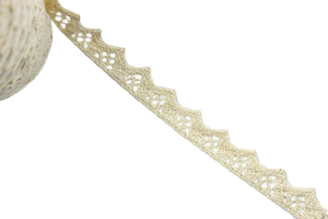 Cotton lace - beige - 15 mm
