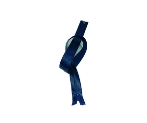 Waterproof zipper - 60 cm - navy blue 