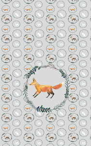 Panel for a sleeping bag - fox