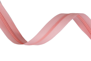 Covered zipper tape - light pink 