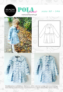 E-Muster für E-Mail - Pola coat - Muster für Mantel - Größen 80-146 