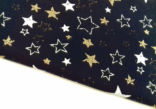 Gwiazdki biało-złote na ciemnym granacie zoom.jpg